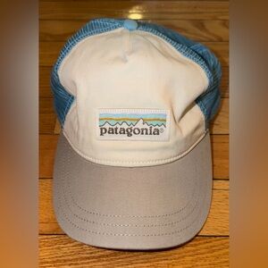 Patagonia P-6 Layback Trucker Womens Hat Box Logo Mesh Snapback Baseball Cap